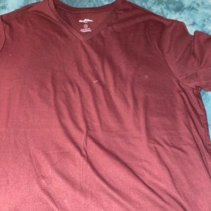Burgundy V neck